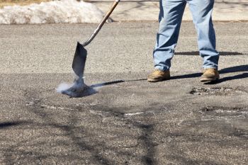 Pothole Filling in Atlanta, Georgia by Triple R Asphalt Solutions